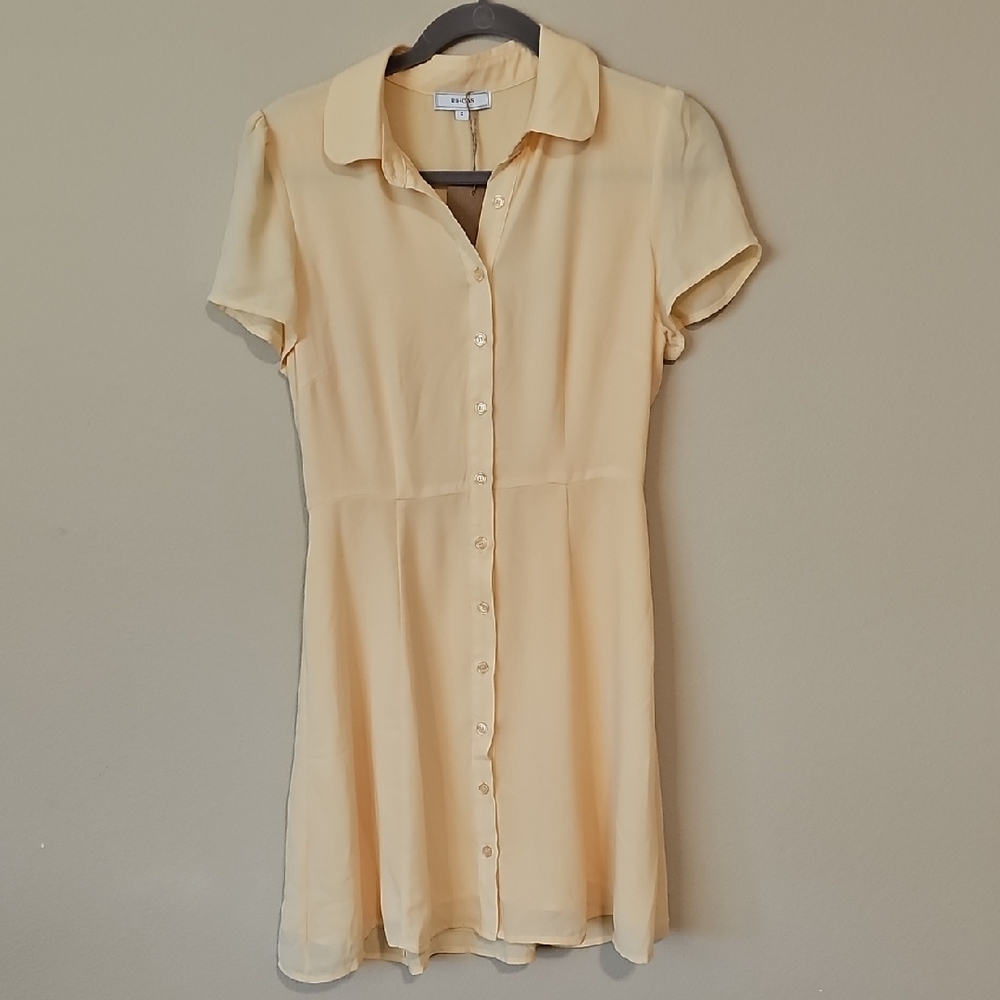 RIHOAS Butter Yellow Mini Dress